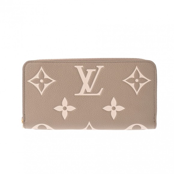 Louis Vuitton Bicolor Empreinte Zippy Wallet Tourtrail Creme Long - Picture 1 of 15